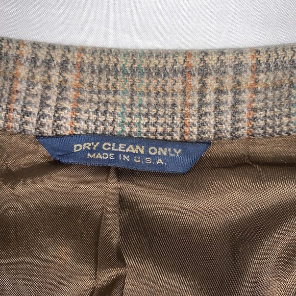 Kuppenheimer Size 42R Men’s Vintage Plaid Wool Button Sport Coat Blazer Jacket - Picture 5 of 9